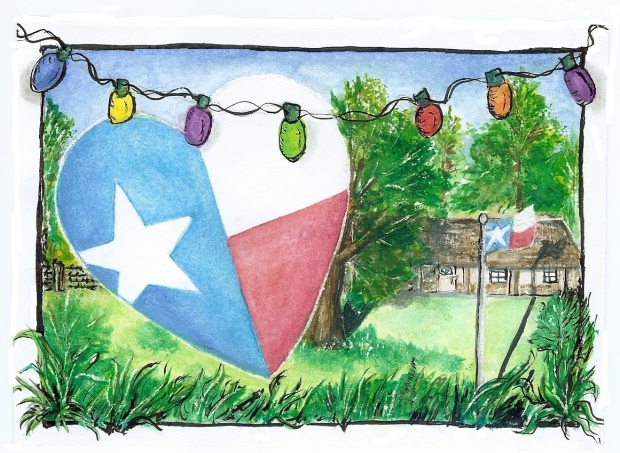 Texas Ranch House - Christmas Card 2012